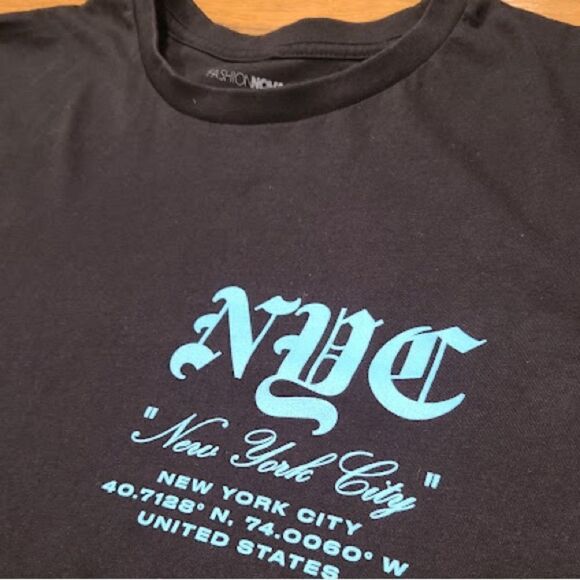 2/$30 Fashion Nova NYC Sunset Short Sleeve Tee in Black - Picture 6 of 8